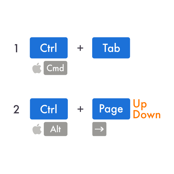 Переключение книг или листов в Excel